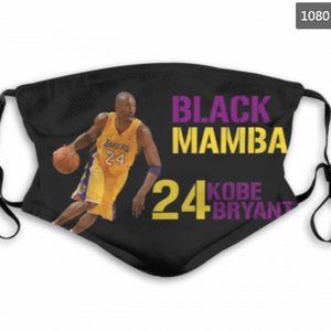 Kobe Black Mamba Face Mask Dbl Layer w/Filters